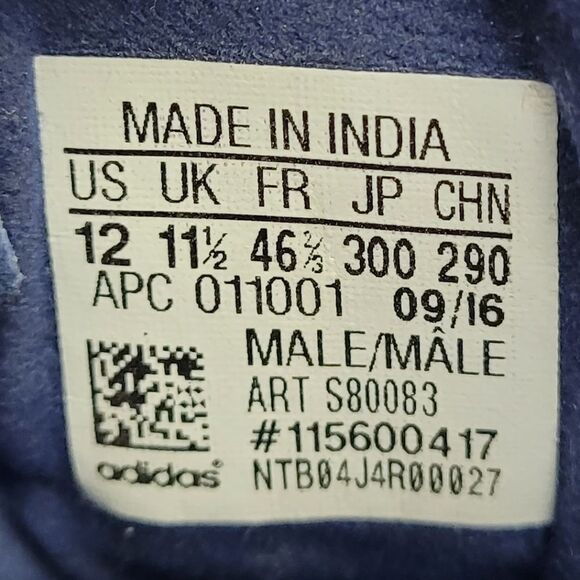 Adidas Tubular Instinct High Athletic Basketball Sneakers Blue Mens Size 12 - Picture 8 of 9